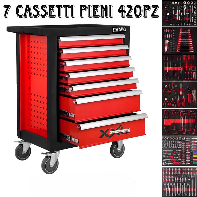 Carrello Portautensili TecTake 7 Cassetti Blu - Officina E Garage - Foto 9