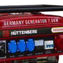 Generatore di Corrente Silenzioso 7500W 7,5kW (220/380V) Inverter AVR Trifase Avviamento Elettrico