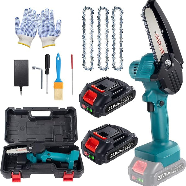 MOTOSEGA A BATTERIA ELETTRICA DOPPIA BATTERIA DA 4.0AH 16 - Foto 7