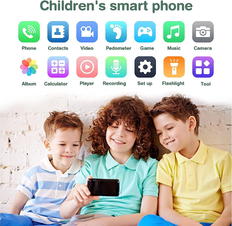 PTHTECHUS Smartphone Bambini, Telefono Cellulare Bambini Giocattoli Musicale ELETTRONICI EDUCATIVI