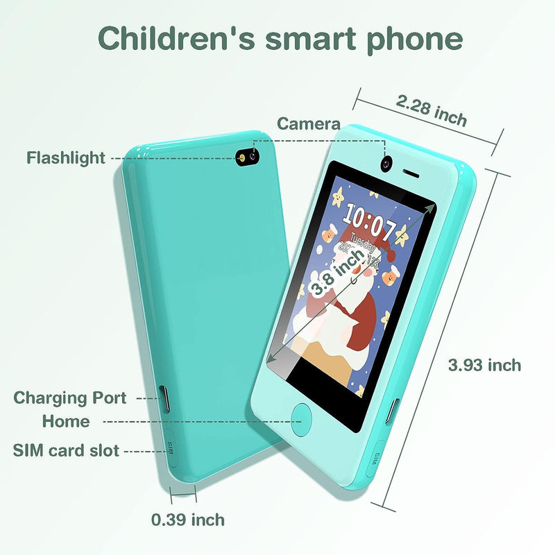 PTHTECHUS Smartphone Bambini, Telefono Cellulare Bambini Giocattoli Musicale ELETTRONICI EDUCATIVI