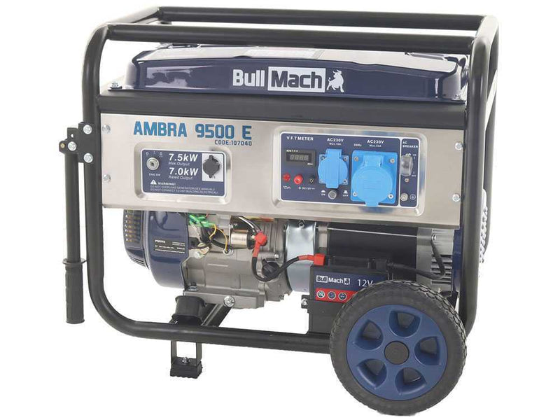 BullMach AMBRA 9500E - Generatore di Corrente Diesel 7.5 kW Carrellato