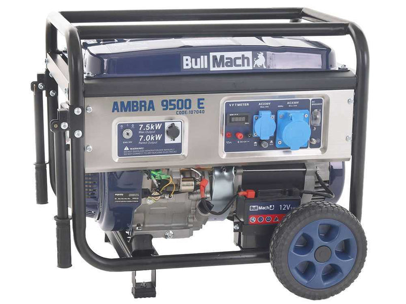 BullMach AMBRA 9500E - Generatore di Corrente Diesel 7.5 kW Carrellato